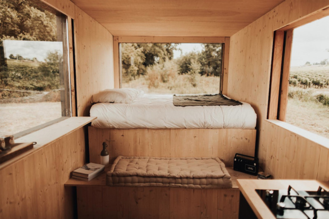 Une nuit en Tiny House au milieu des vignobles de Saint-Émilion