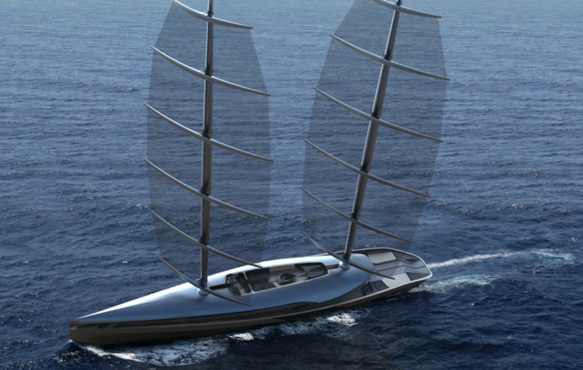Yacht Cauta : des voiles inspirées par les ailes de l'Albatros