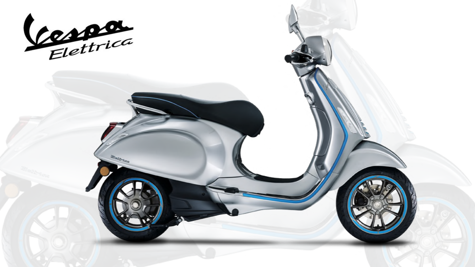 Premier test du scooter electrique Vespa Elettrica