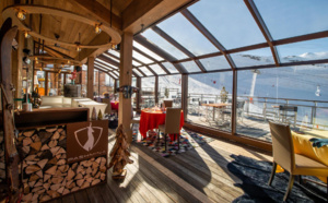 Le refuge Pashmina***** à Val-Thorens : une véranda en verre auto-chauffant