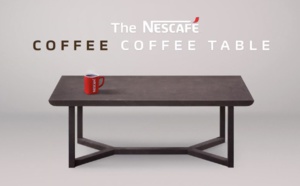 Nescafé crée une table écologique en marc de café