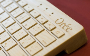 Orée invente le premier clavier bluetooth en bois pour tablettes
